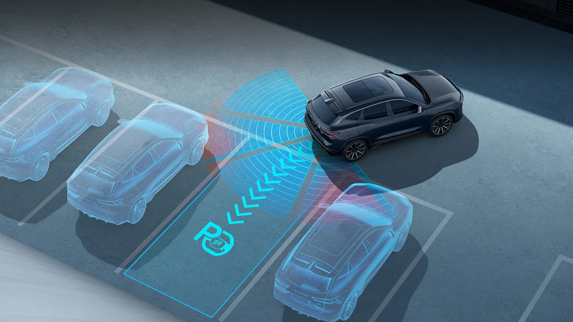 540° panoramiczny system wspomagania parkowania